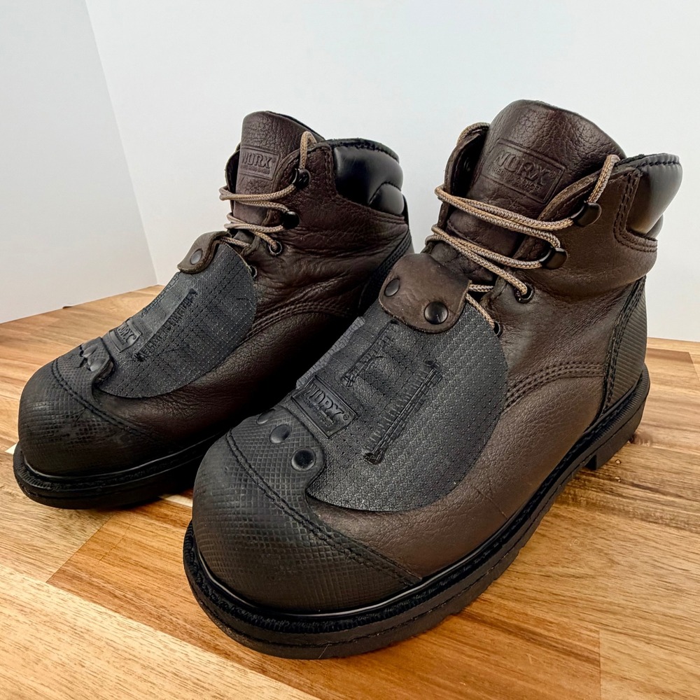 Work Boots Brown Men's Protective Lace-Up Boots